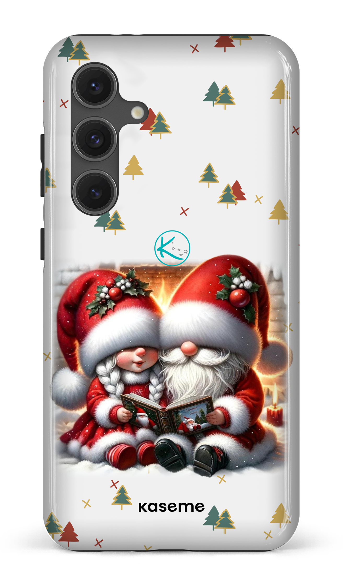 Étui à cellulaire - Gnome Maman et Papa Noël