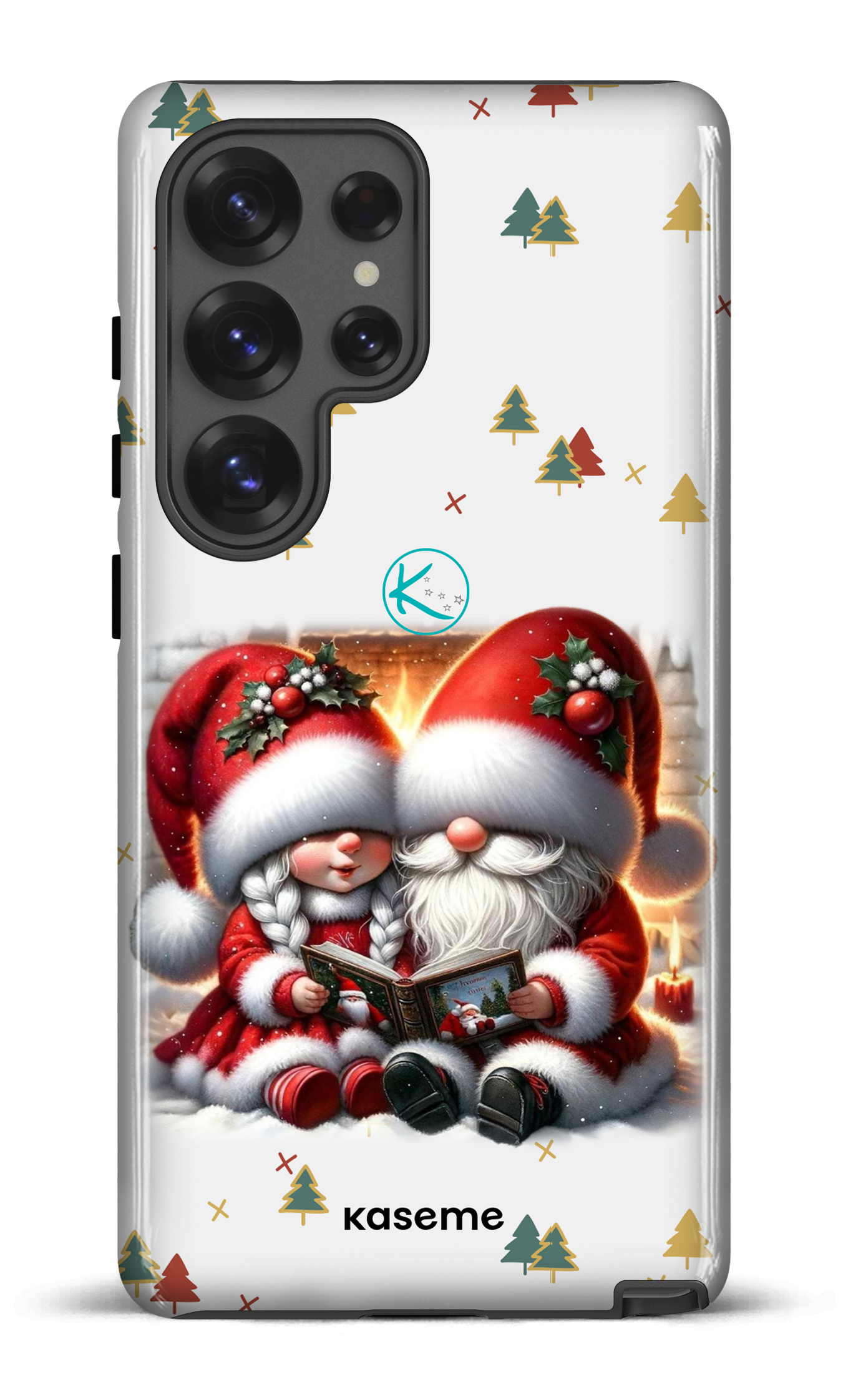 Étui à cellulaire - Gnome Maman et Papa Noël