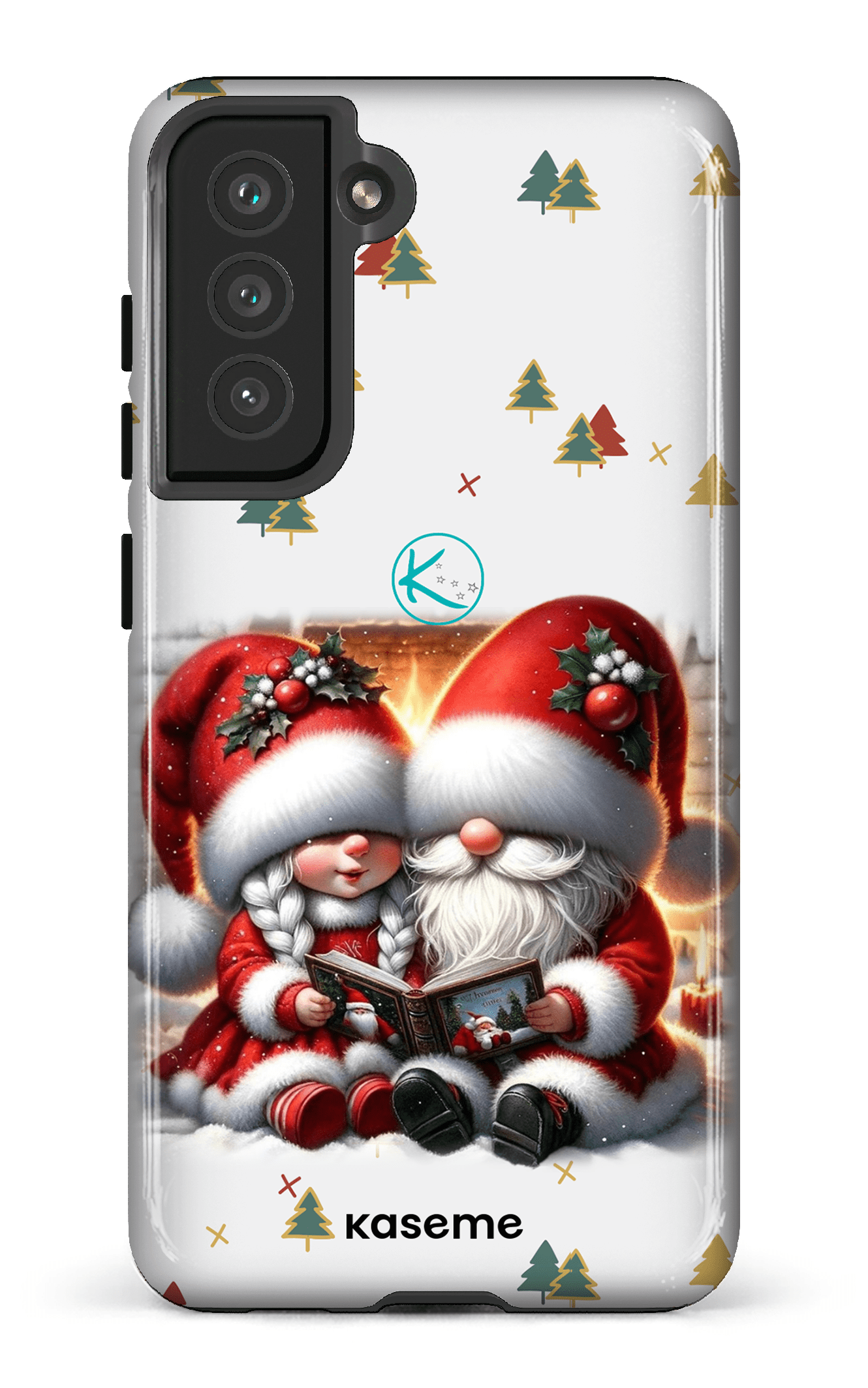 Étui à cellulaire - Gnome Maman et Papa Noël