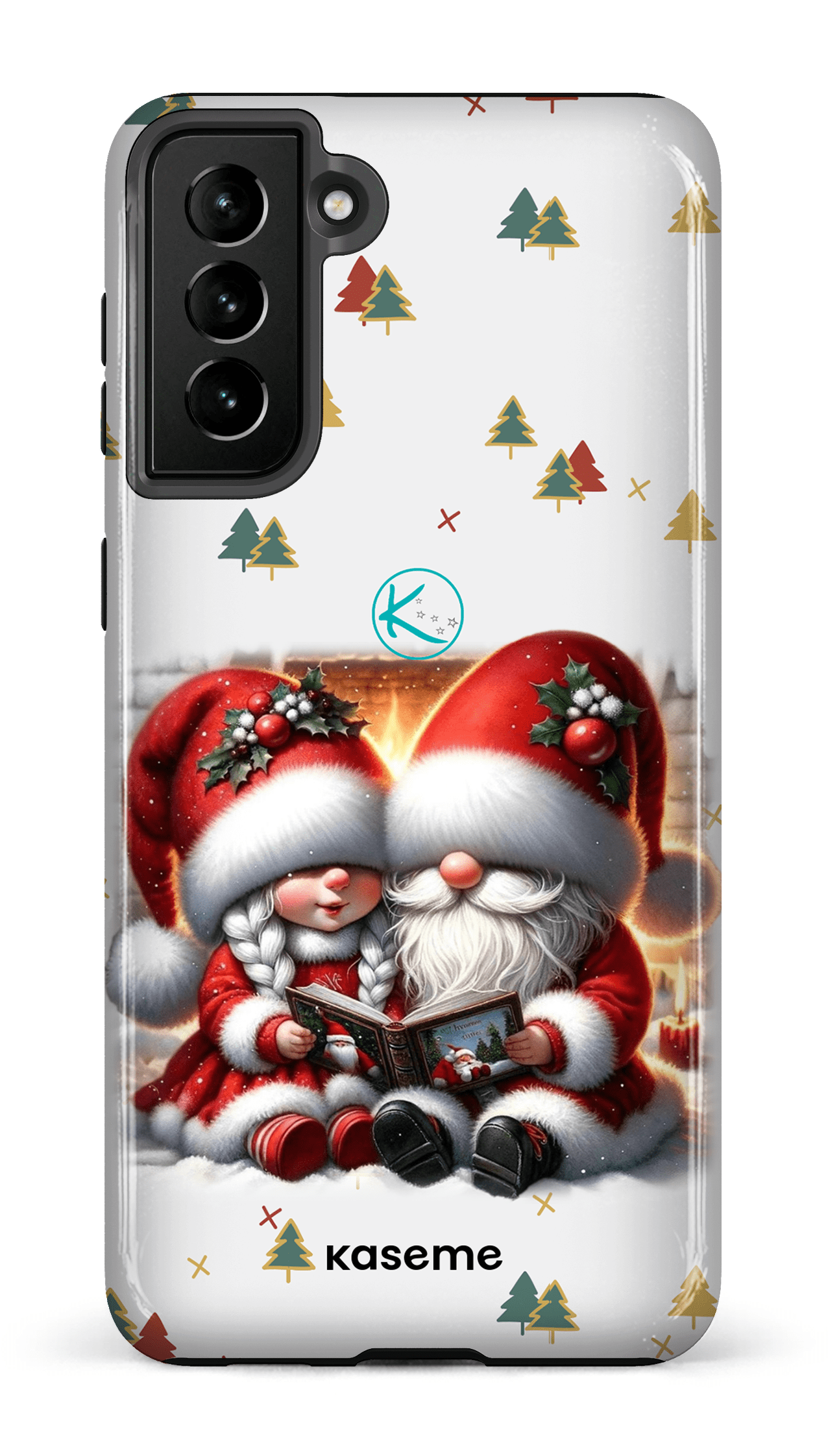 Étui à cellulaire - Gnome Maman et Papa Noël