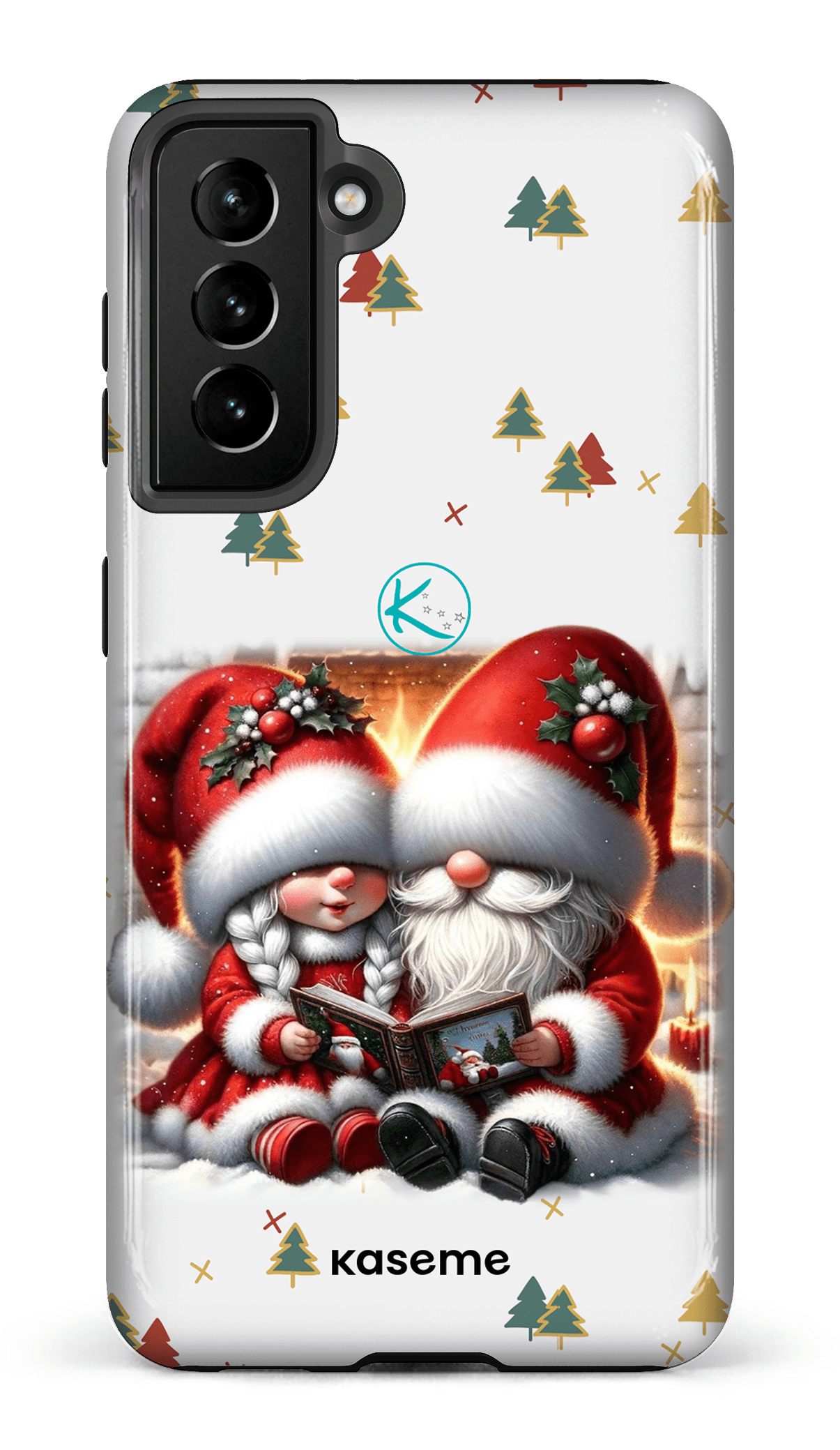 Étui à cellulaire - Gnome Maman et Papa Noël