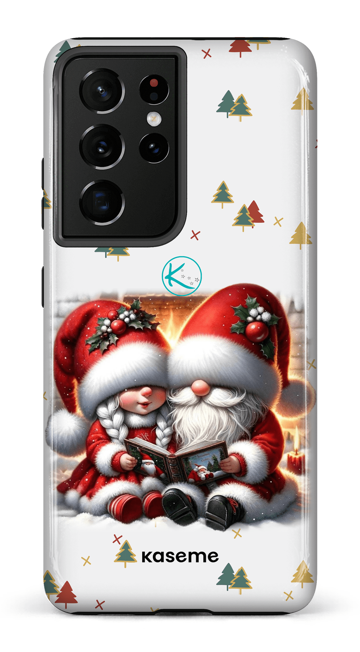 Étui à cellulaire - Gnome Maman et Papa Noël