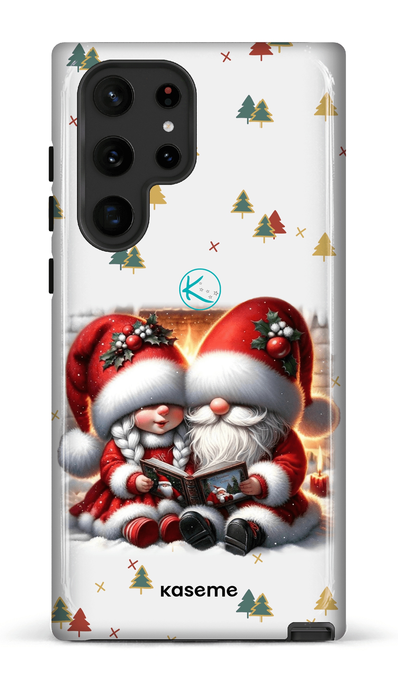 Étui à cellulaire - Gnome Maman et Papa Noël