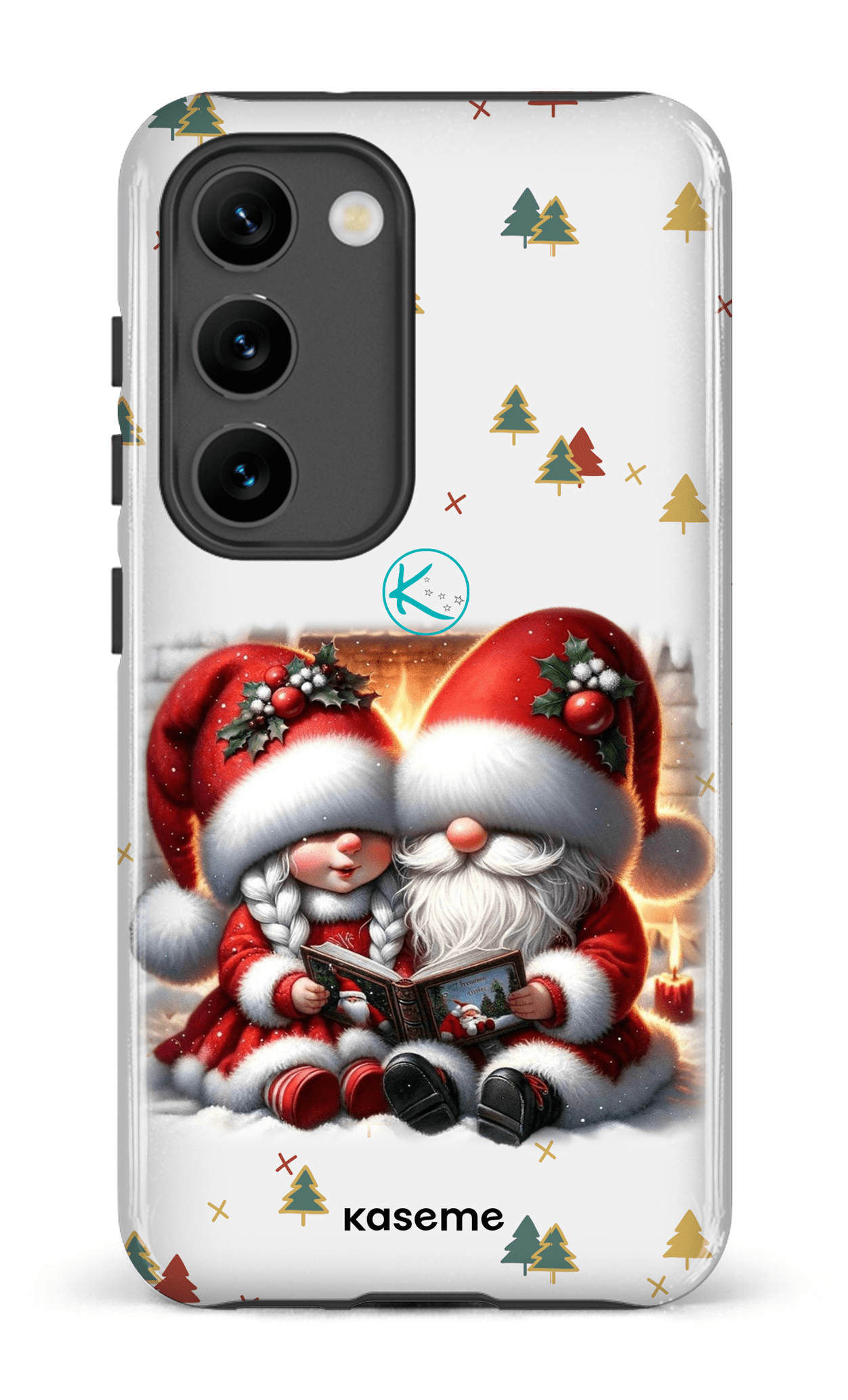 Étui à cellulaire - Gnome Maman et Papa Noël
