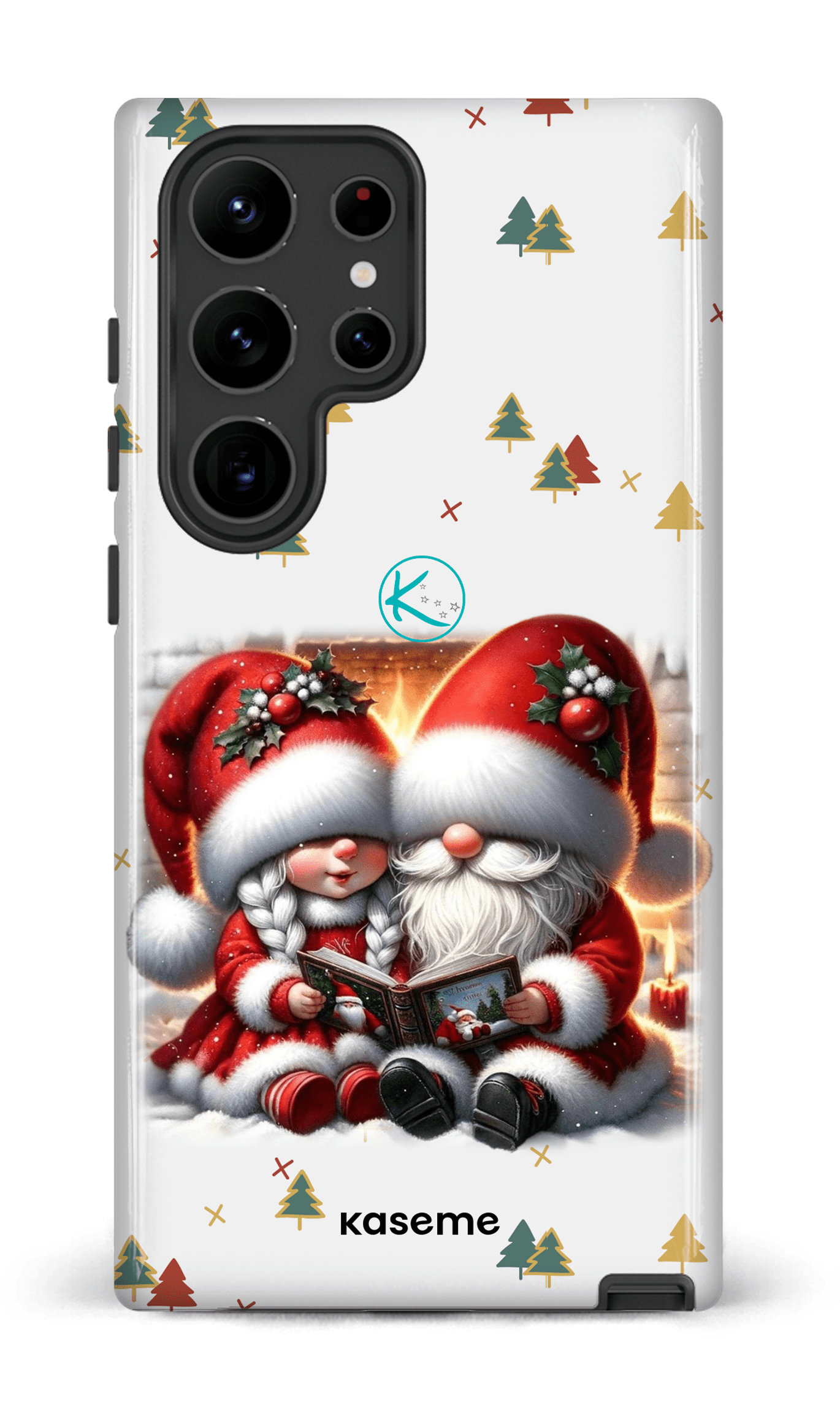 Étui à cellulaire - Gnome Maman et Papa Noël