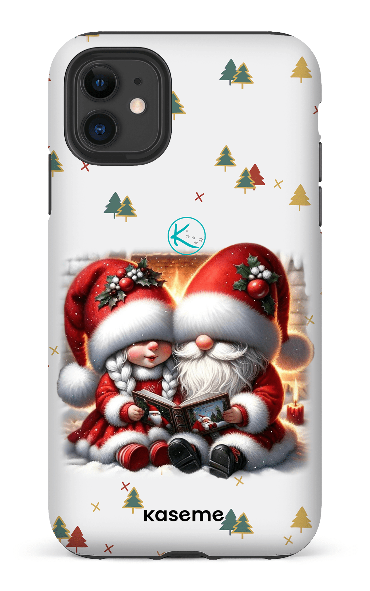 Étui à cellulaire - Gnome Maman et Papa Noël
