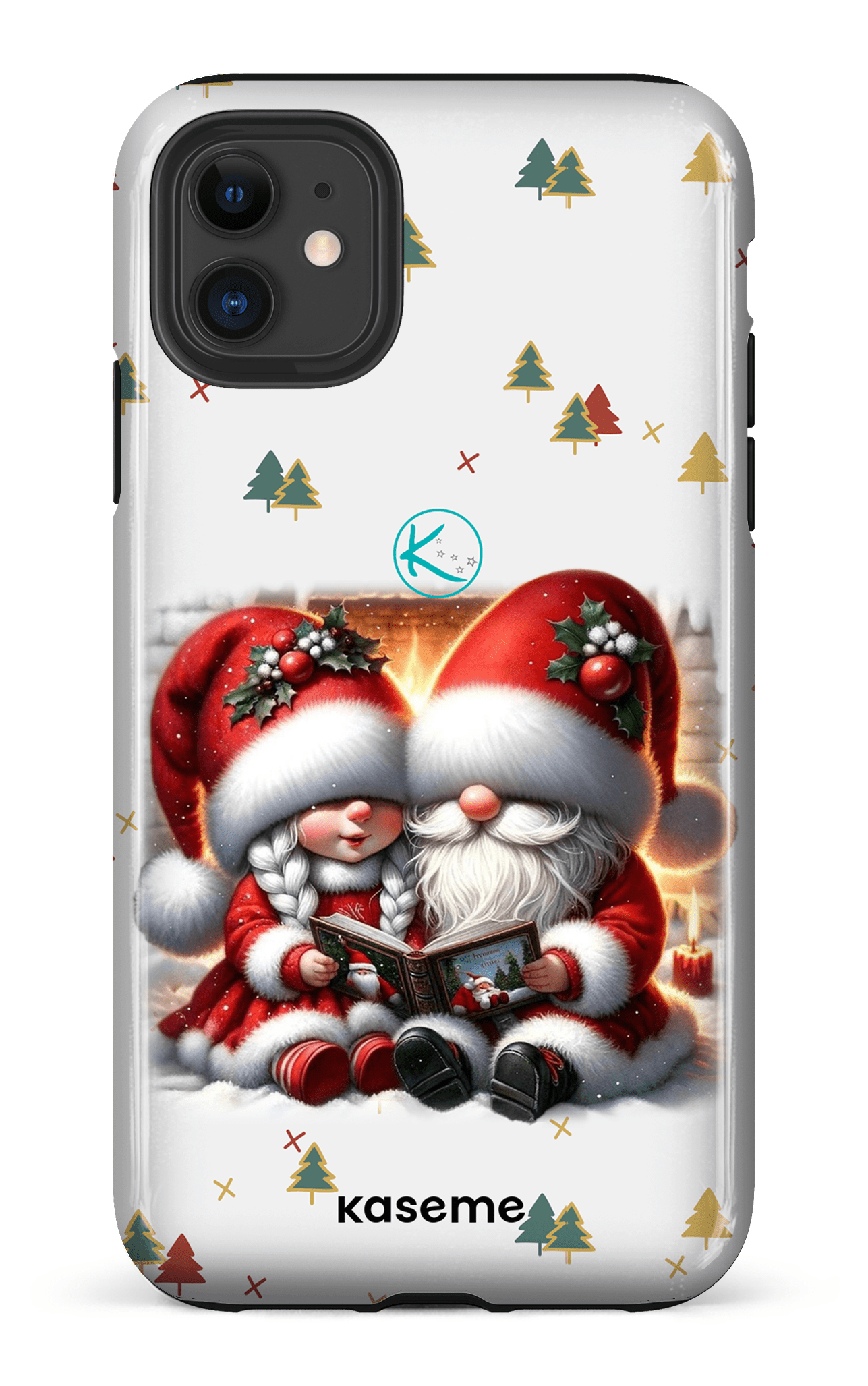 Étui à cellulaire - Gnome Maman et Papa Noël