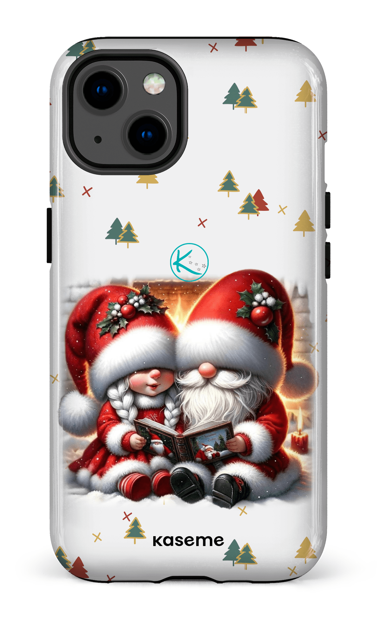 Étui à cellulaire - Gnome Maman et Papa Noël