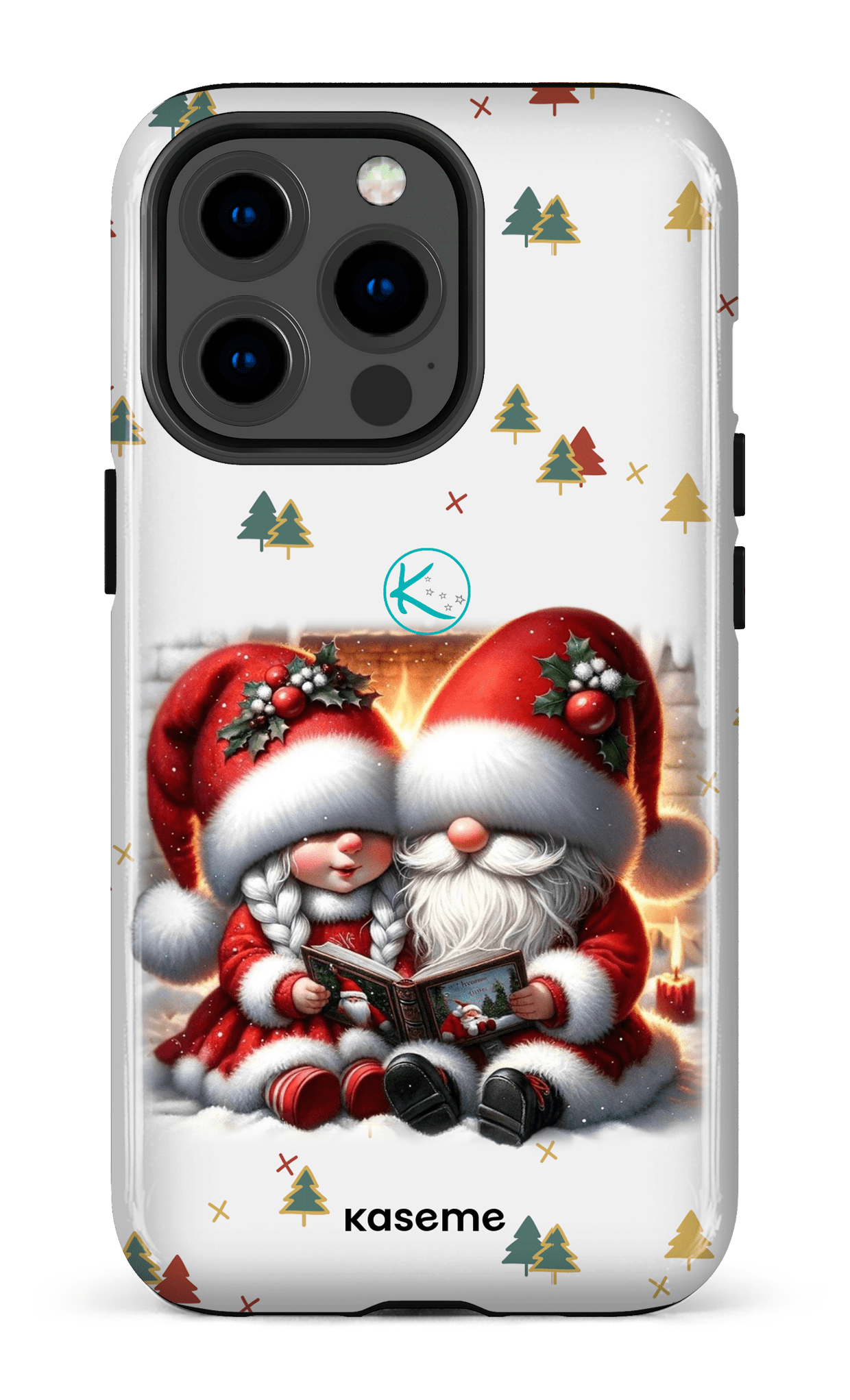 Étui à cellulaire - Gnome Maman et Papa Noël