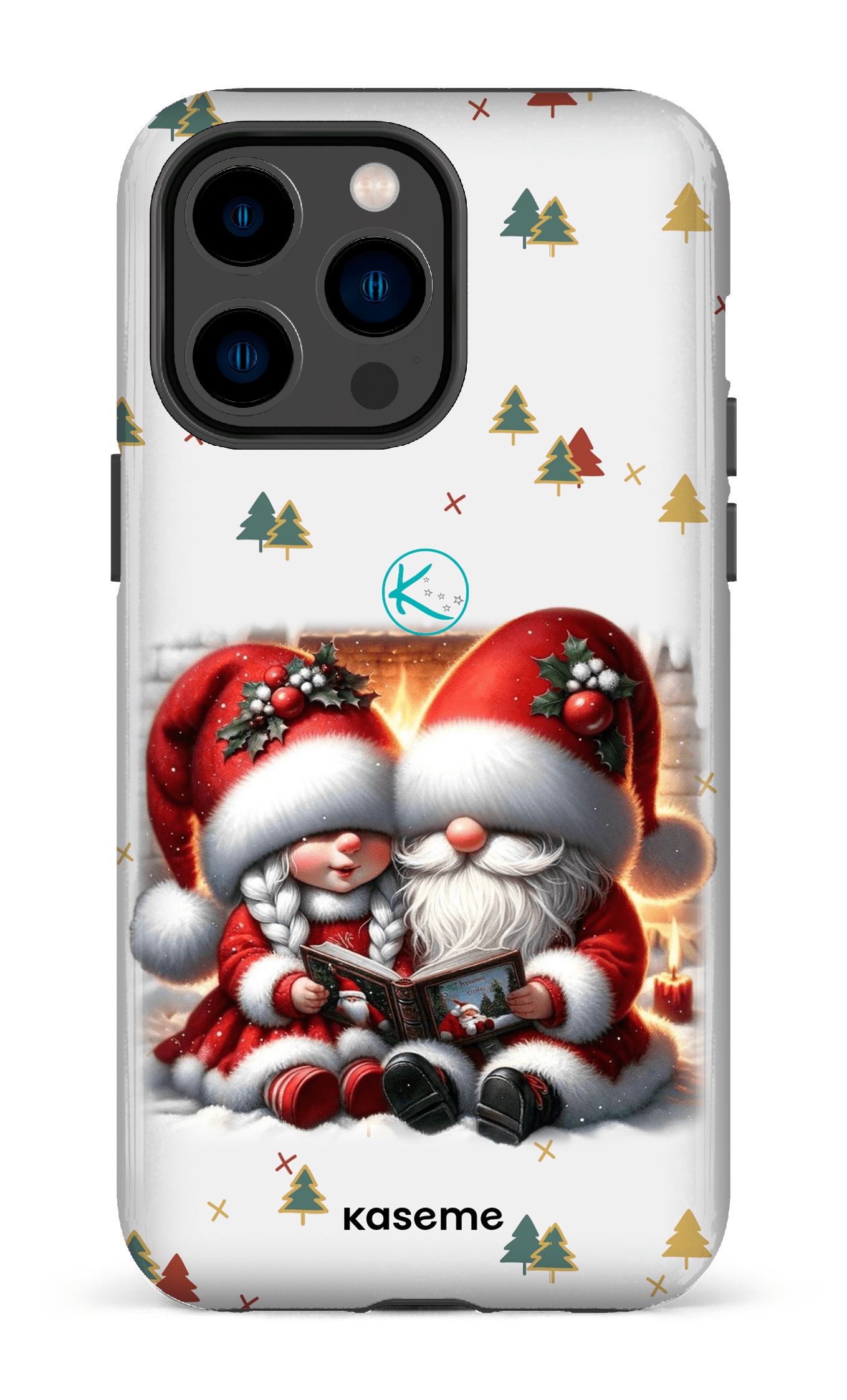 Étui à cellulaire - Gnome Maman et Papa Noël