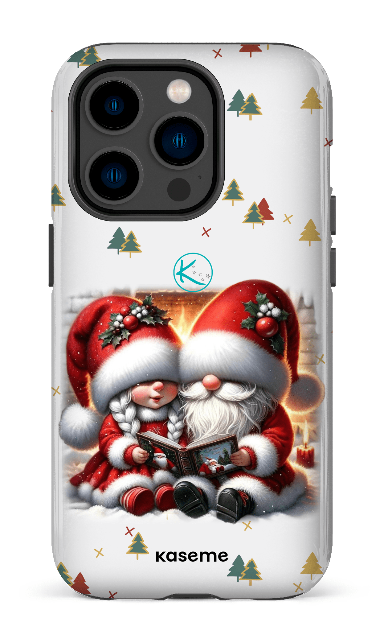 Étui à cellulaire - Gnome Maman et Papa Noël