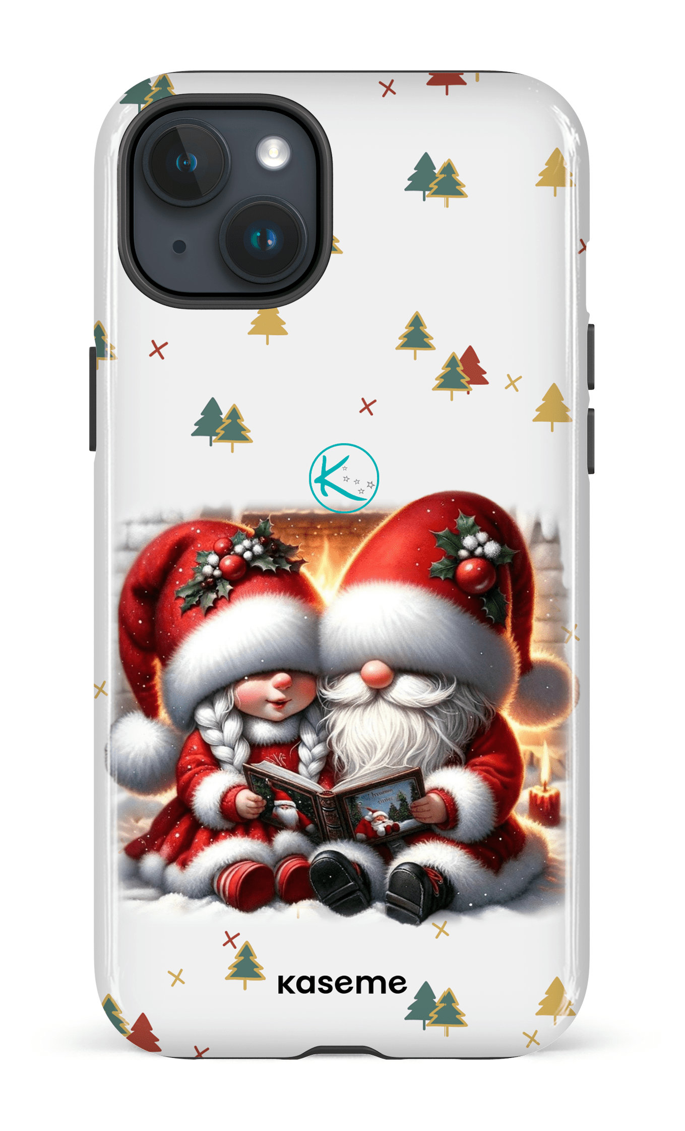 Étui à cellulaire - Gnome Maman et Papa Noël