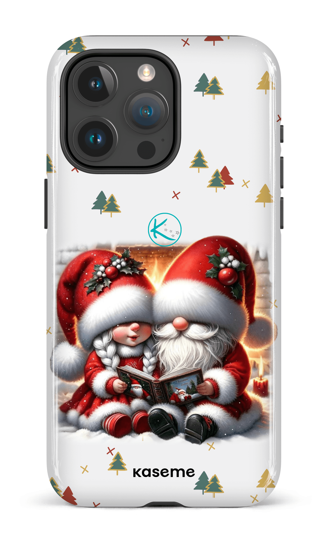 Étui à cellulaire - Gnome Maman et Papa Noël