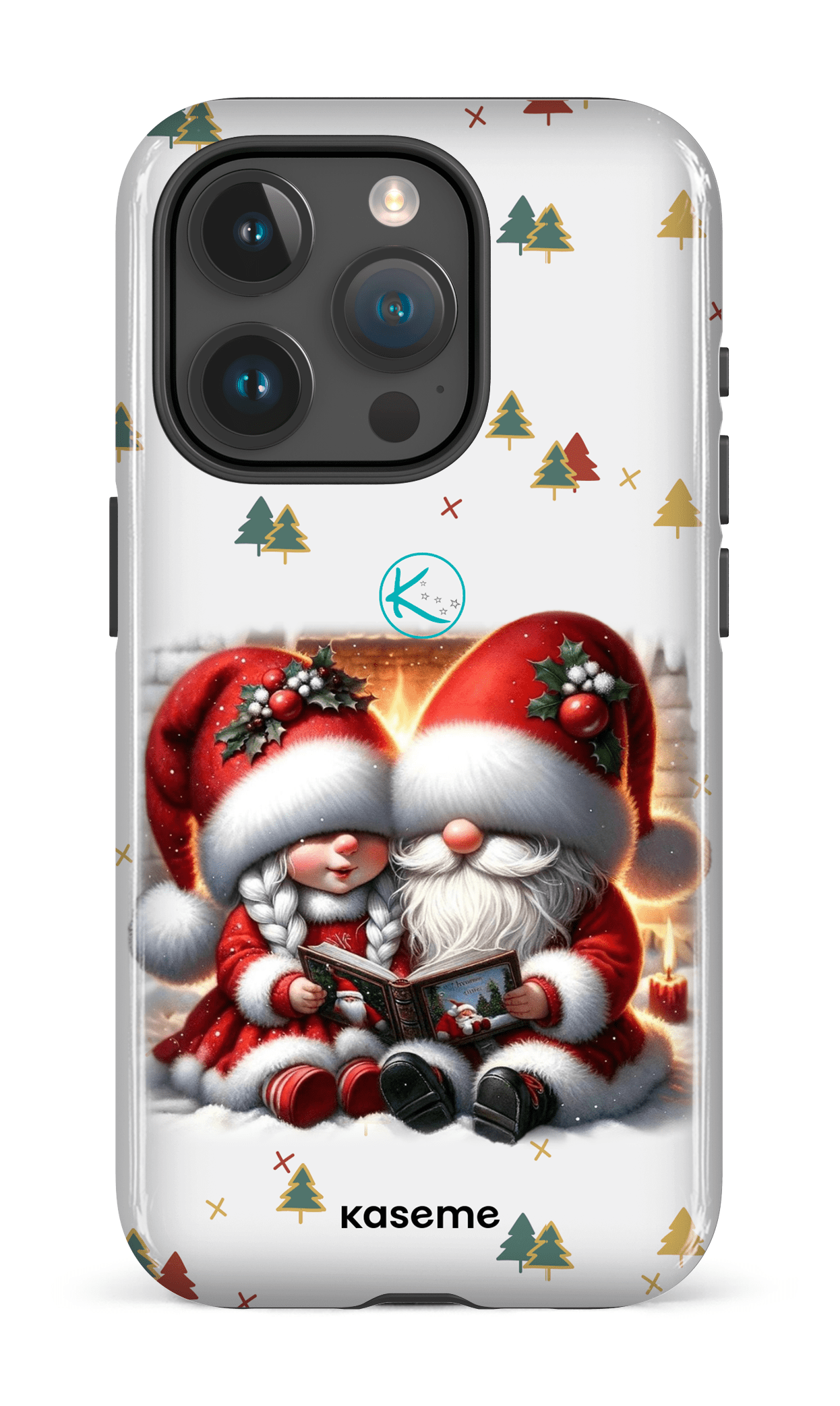 Étui à cellulaire - Gnome Maman et Papa Noël