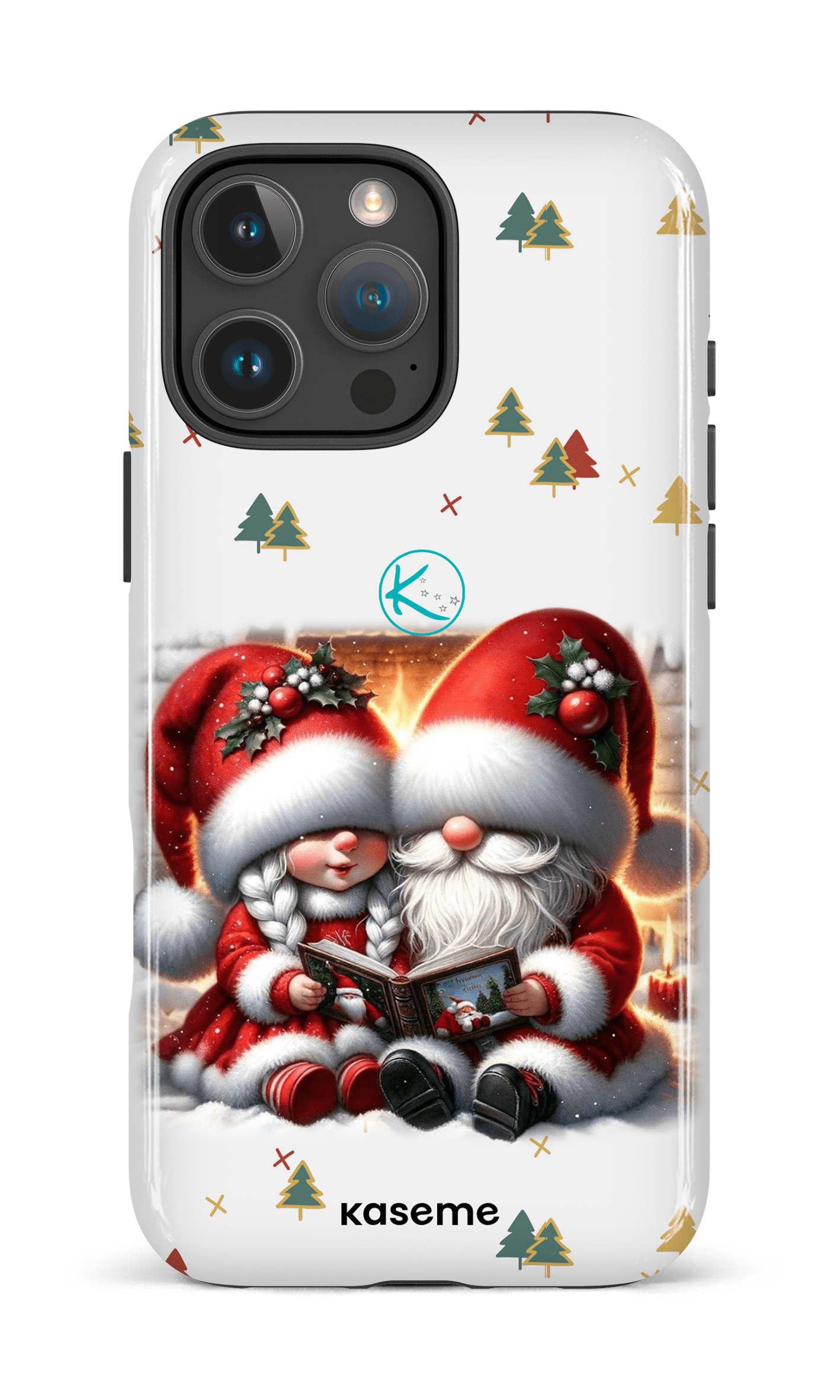 Étui à cellulaire - Gnome Maman et Papa Noël