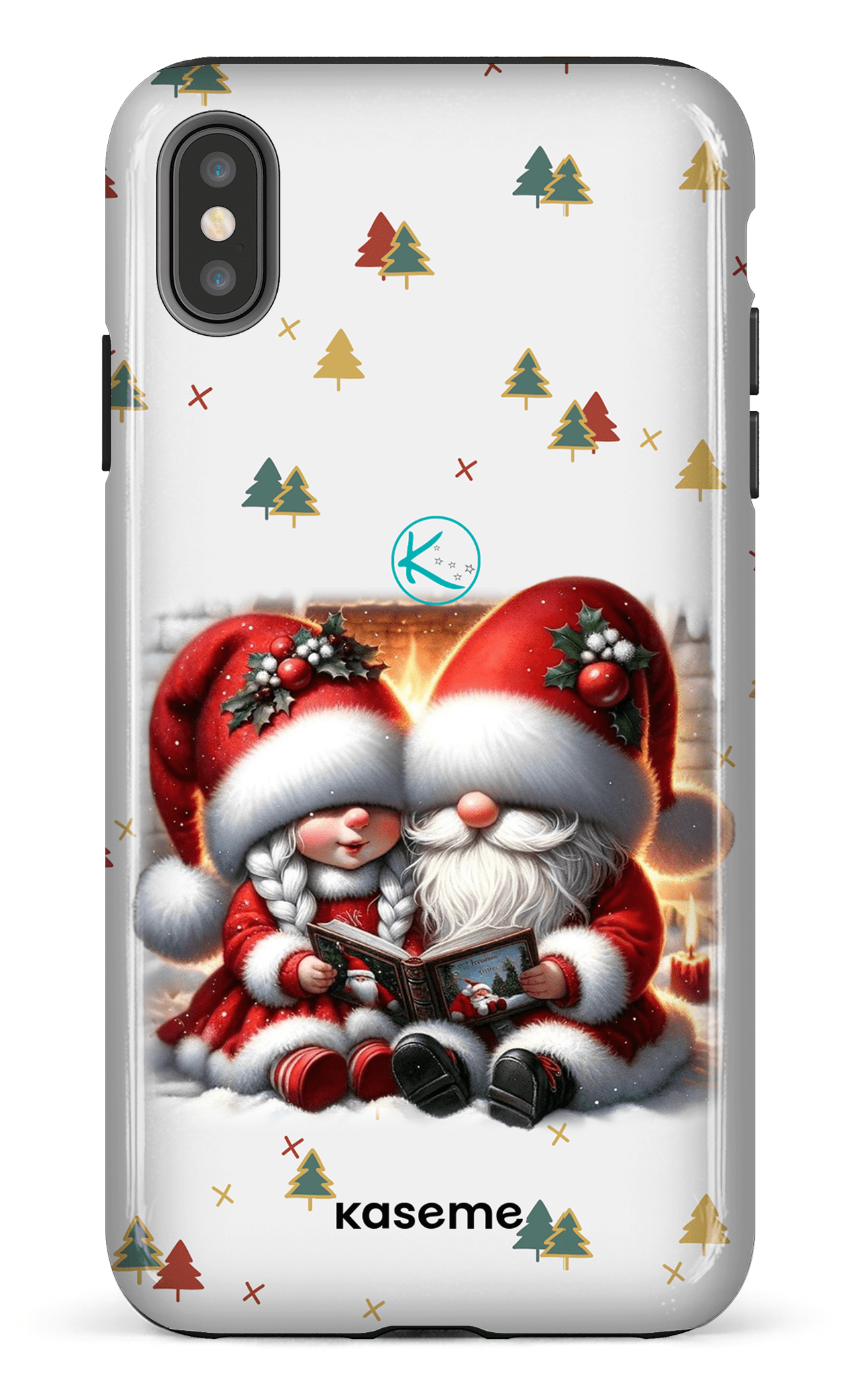 Étui à cellulaire - Gnome Maman et Papa Noël