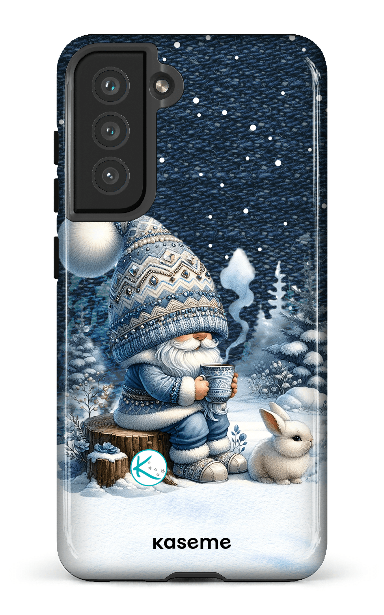 Étui à cellulaire - Gnome et son lapin