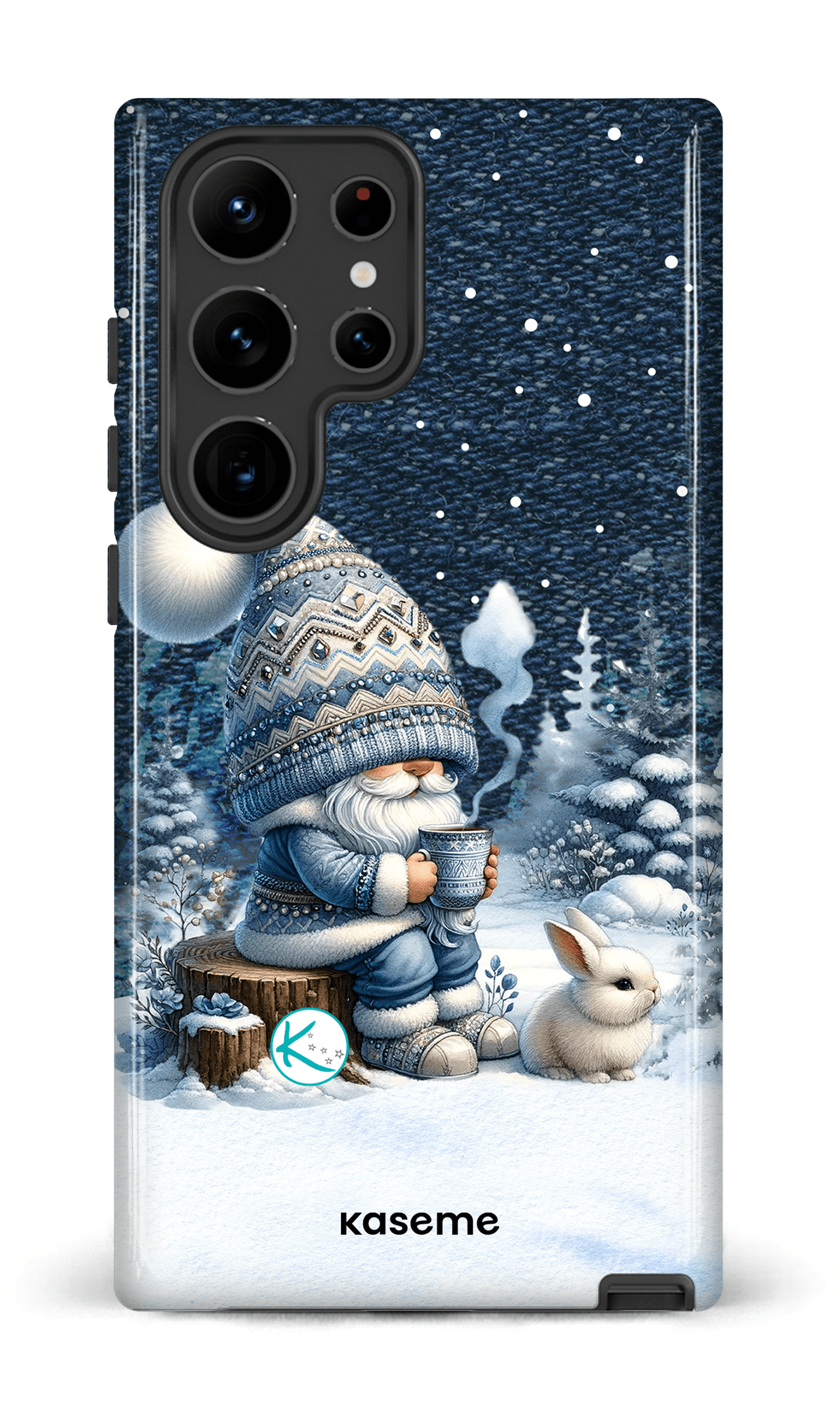 Étui à cellulaire - Gnome et son lapin