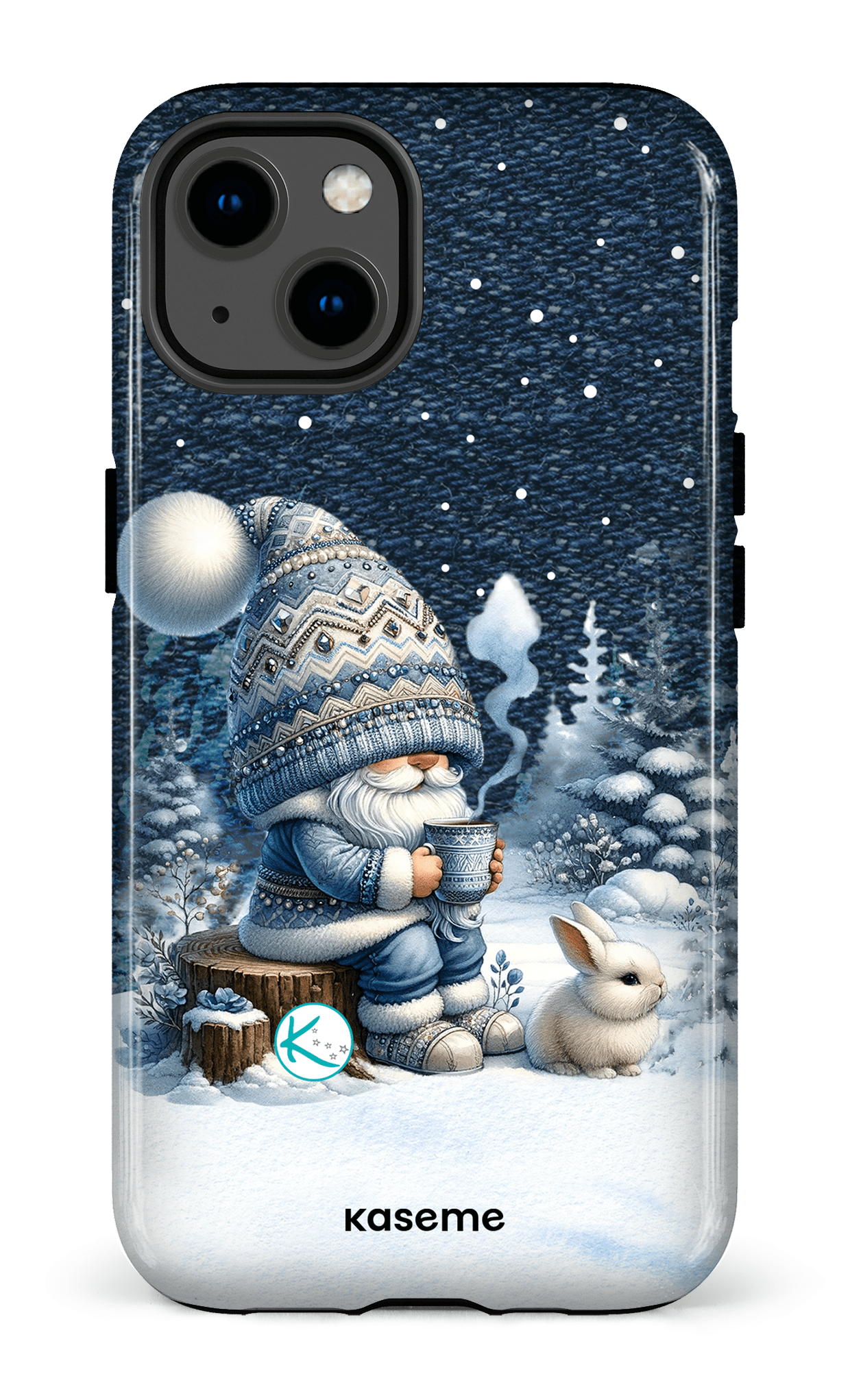 Étui à cellulaire - Gnome et son lapin
