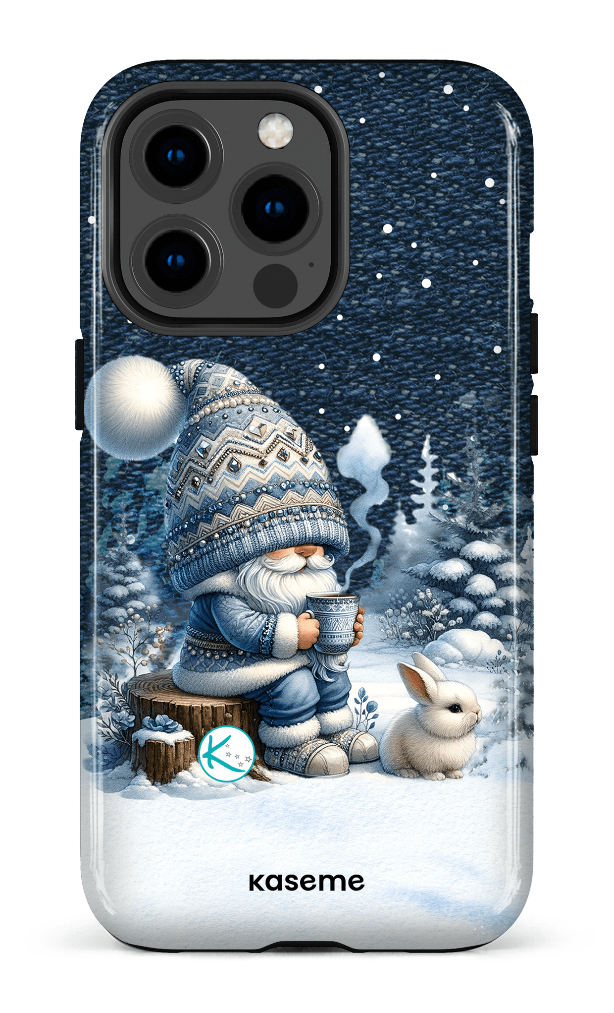 Étui à cellulaire - Gnome et son lapin