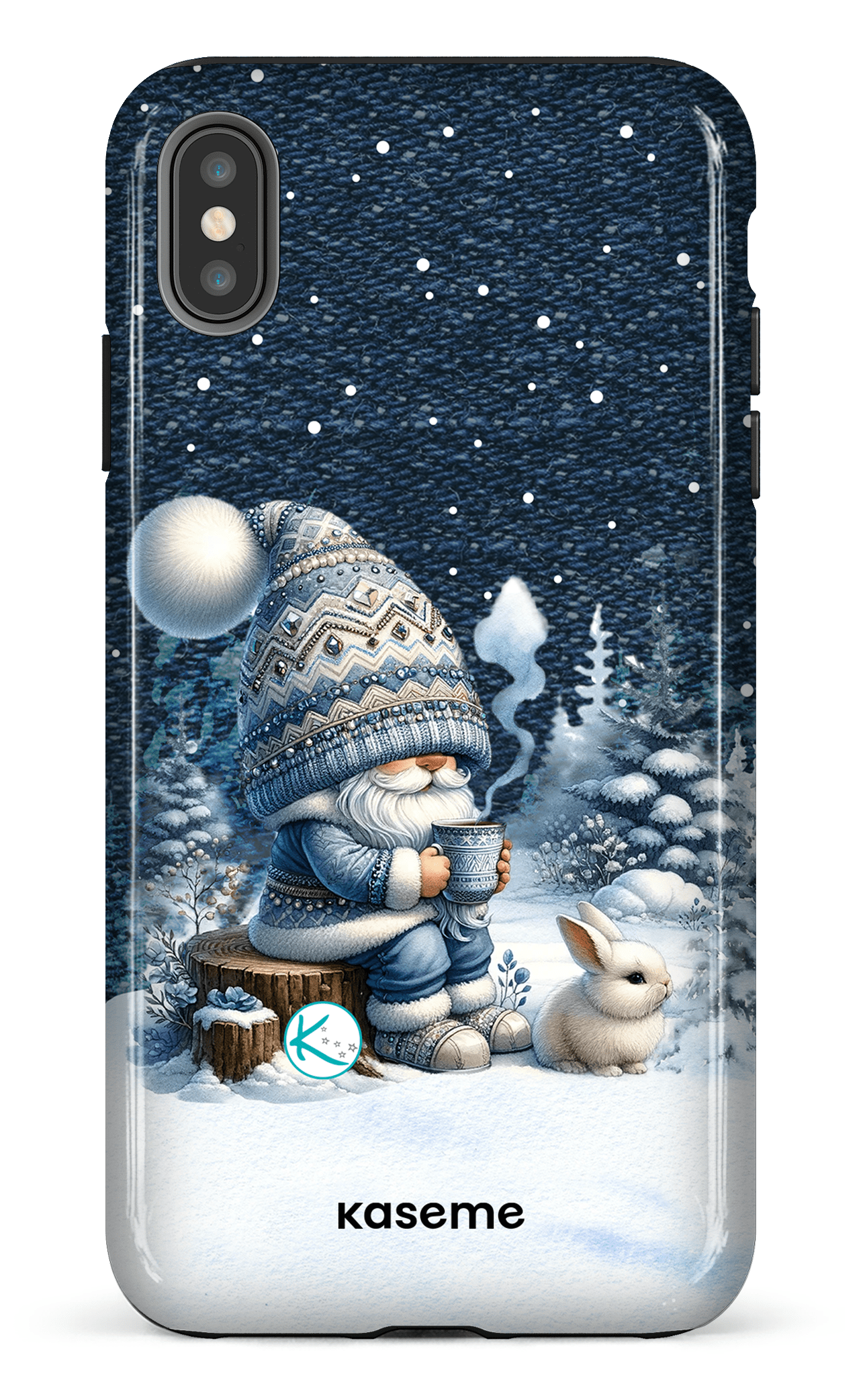 Étui à cellulaire - Gnome et son lapin