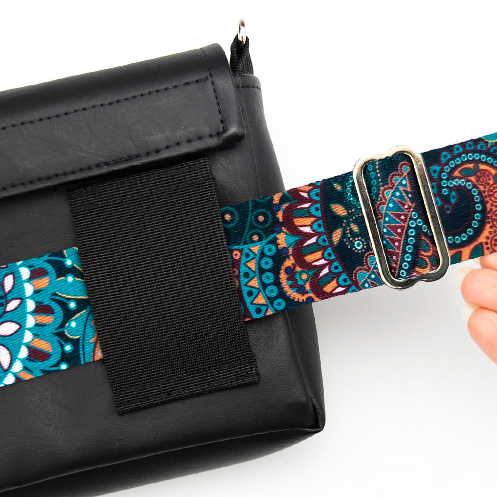 Bandoulière Paisley turquoise