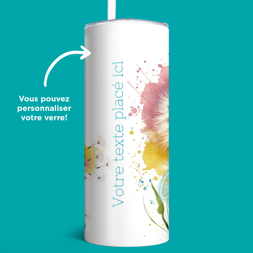 Verre en acier inoxydable Souffle de gratitude