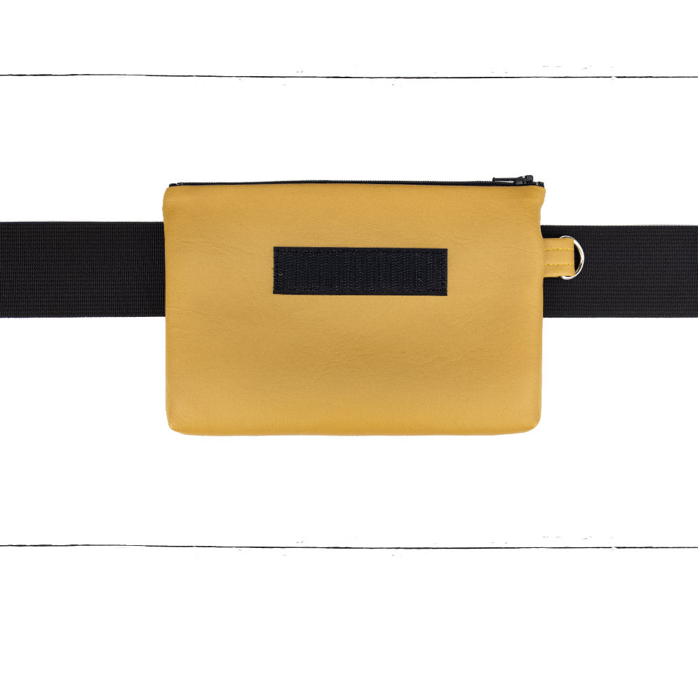 Base - 8" BananaSplit Ocre (Sac banane mince) - Kassiopeia par la Bohème - Sac à main interchangeable fait au Québec