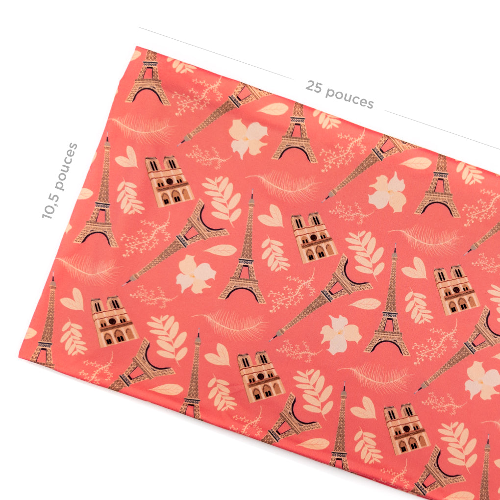 Foulard infinité Ville lumière (Corail)