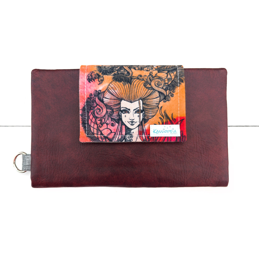 Rabat de Portefeuille Femme de feu