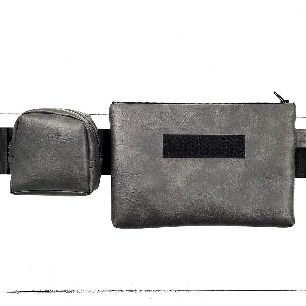 Porte-sous Charcoal - Kassiopeia par la Bohème - Sac à main interchangeable fait au Québec