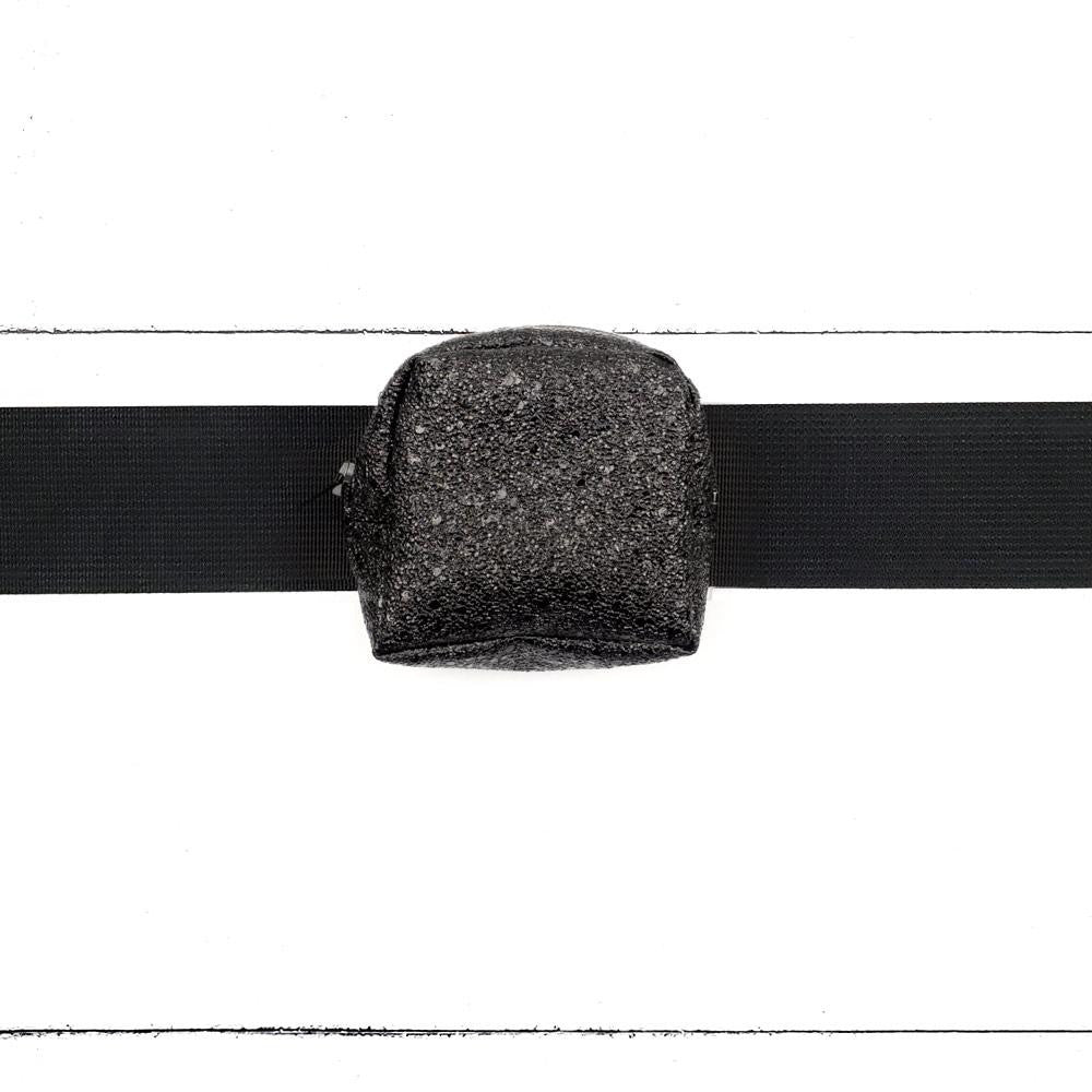 Porte-sous Paillettes Noires - Kassiopeia par la Bohème - Sac à main interchangeable fait au Québec