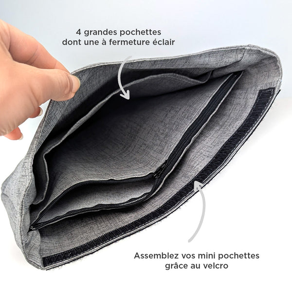 Organisateur de sac à velcro 11" (pour KangourouMom)