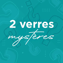 2 verres mystères en acier inoxydable