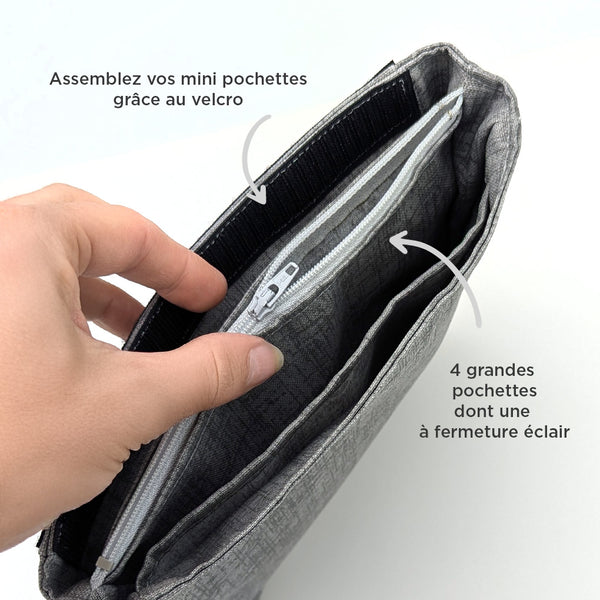 Organisateur de sac à velcro 8" (pour Mini Kangourou)