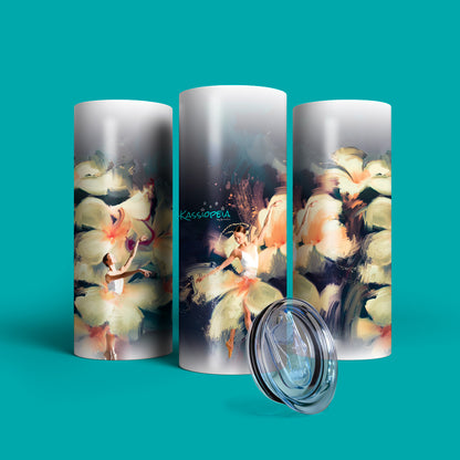 Verre en acier inoxydable Blanche