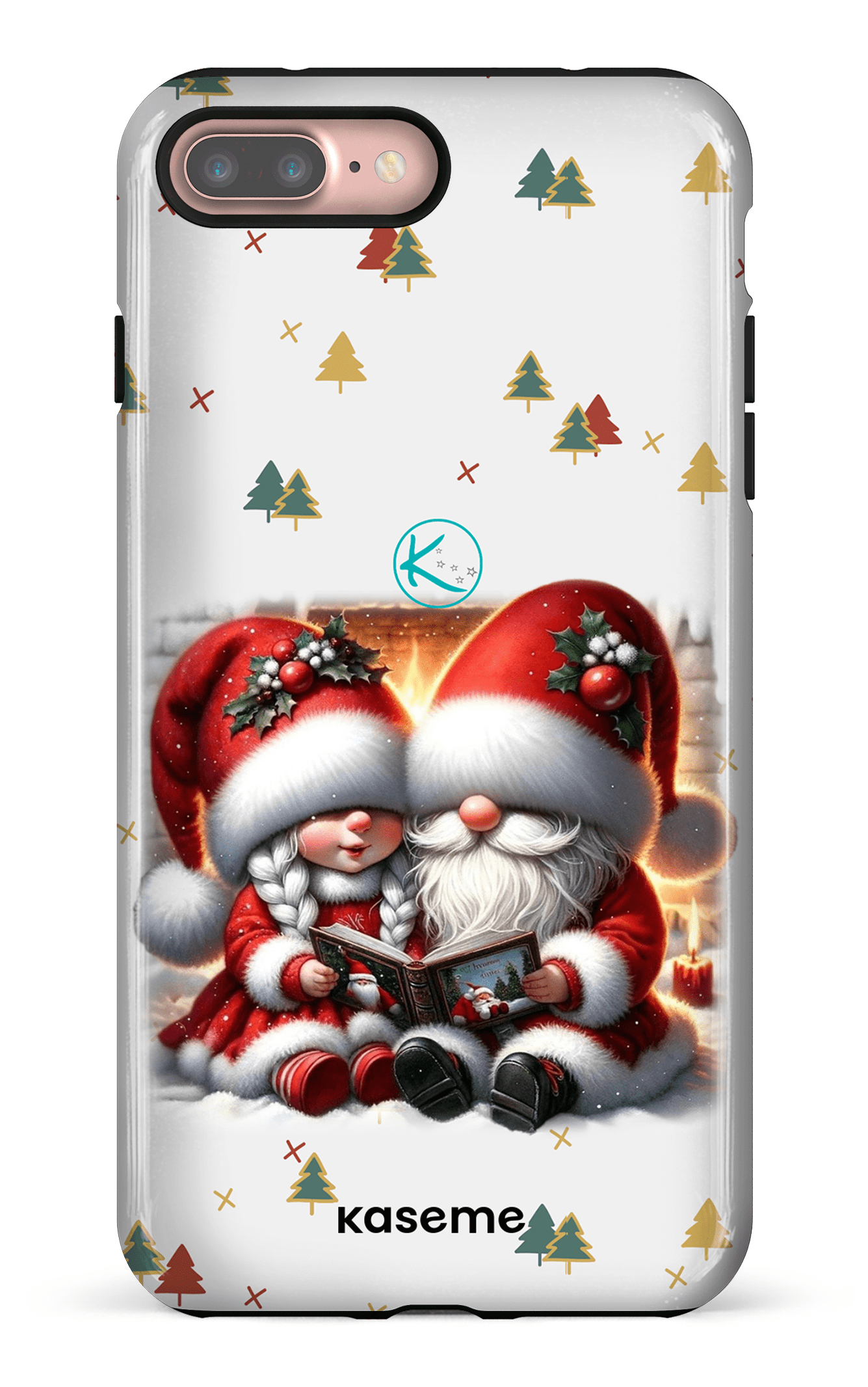Étui à cellulaire - Gnome Maman et Papa Noël