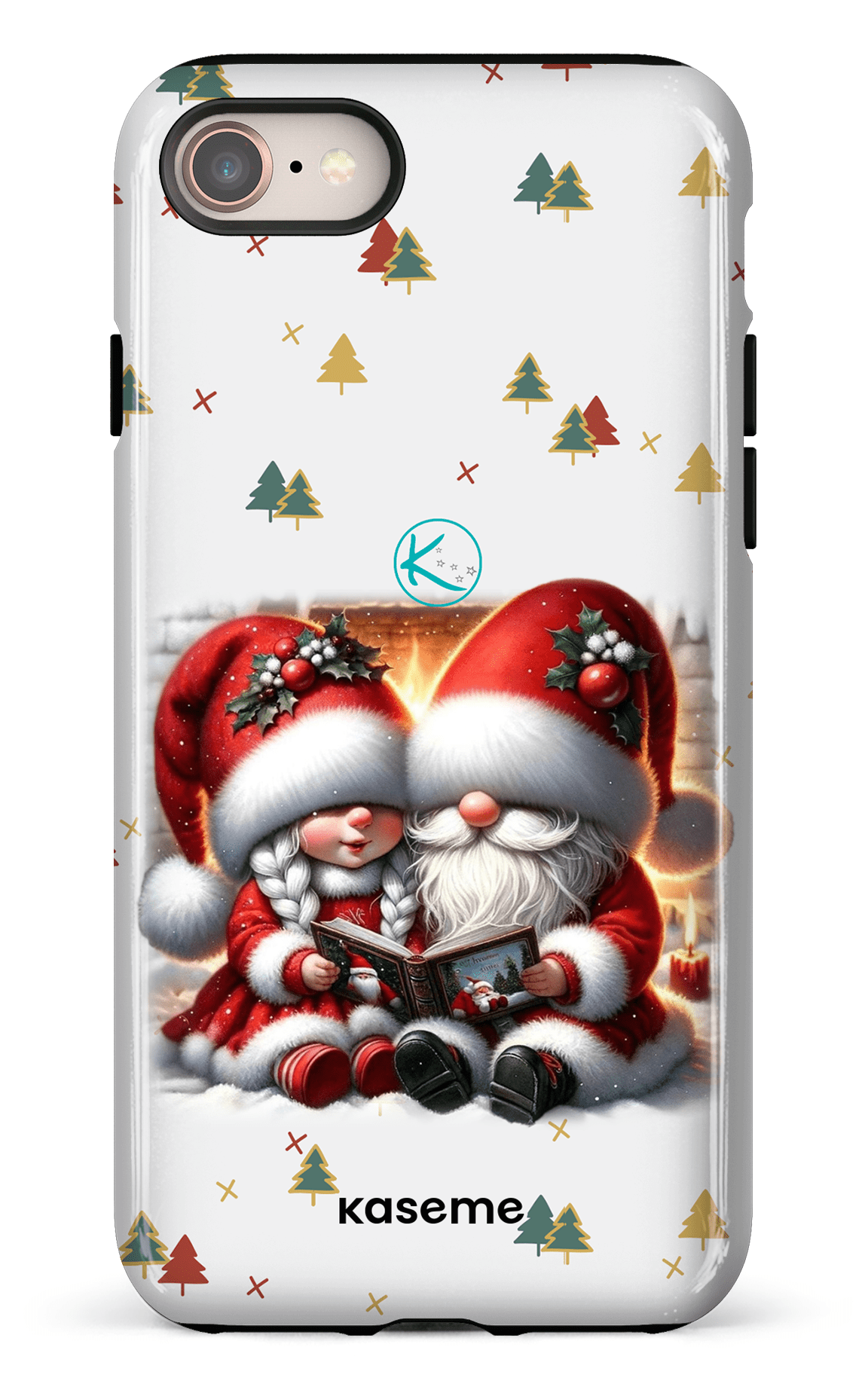 Étui à cellulaire - Gnome Maman et Papa Noël