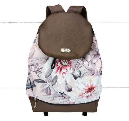 Pochette Coachella Floralité pâle
