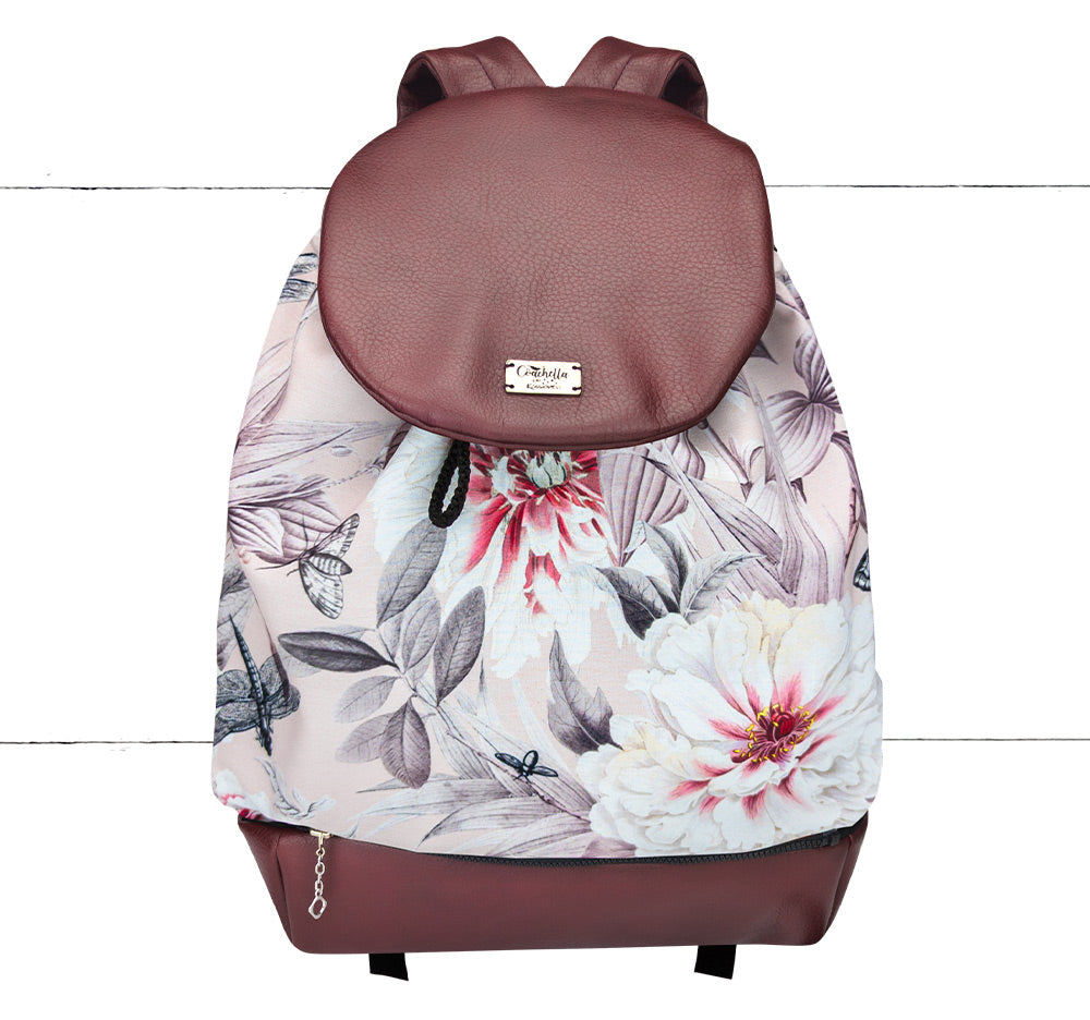 Pochette Coachella Floralité pâle