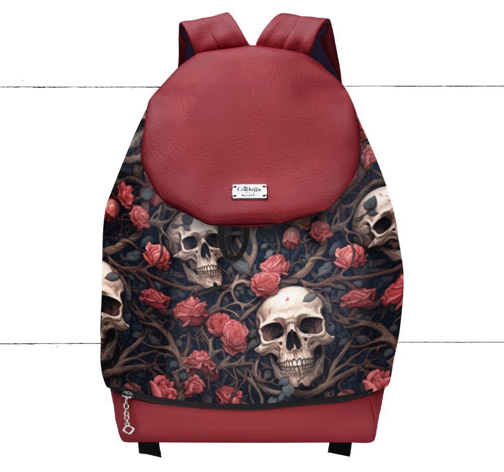 Pochette Coachella Skulls rosiers