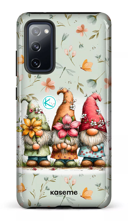 Étui à cellulaire - Gnomes à la fleur
