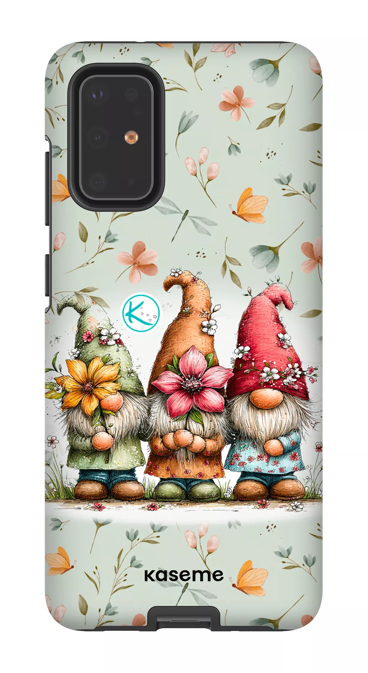 Étui à cellulaire - Gnomes à la fleur