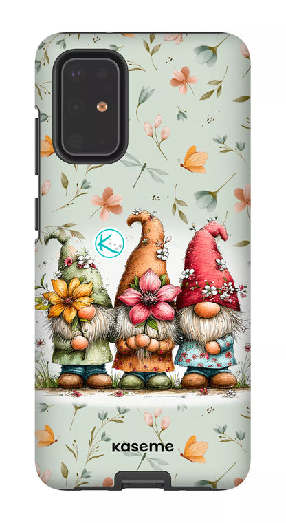 Étui à cellulaire - Gnomes à la fleur