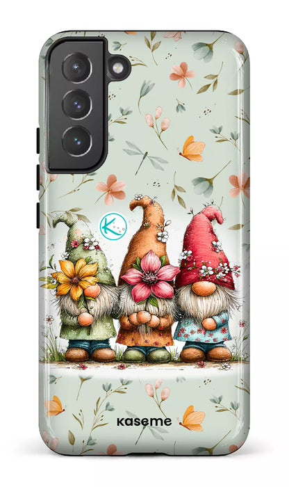 Étui à cellulaire - Gnomes à la fleur