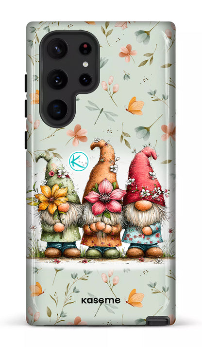 Étui à cellulaire - Gnomes à la fleur