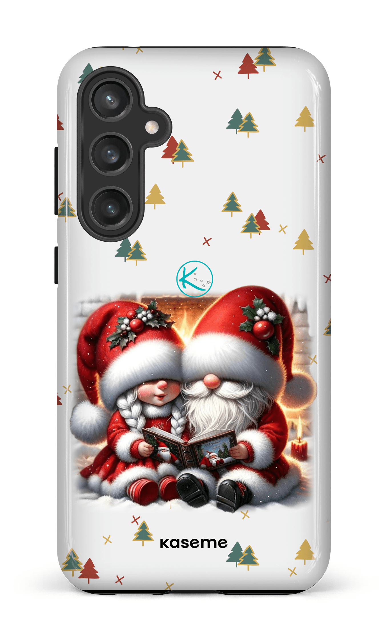 Étui à cellulaire - Gnome Maman et Papa Noël