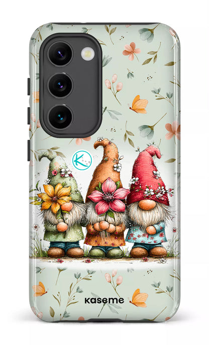 Étui à cellulaire - Gnomes à la fleur