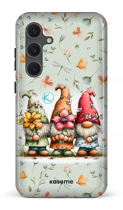 Étui à cellulaire - Gnomes à la fleur