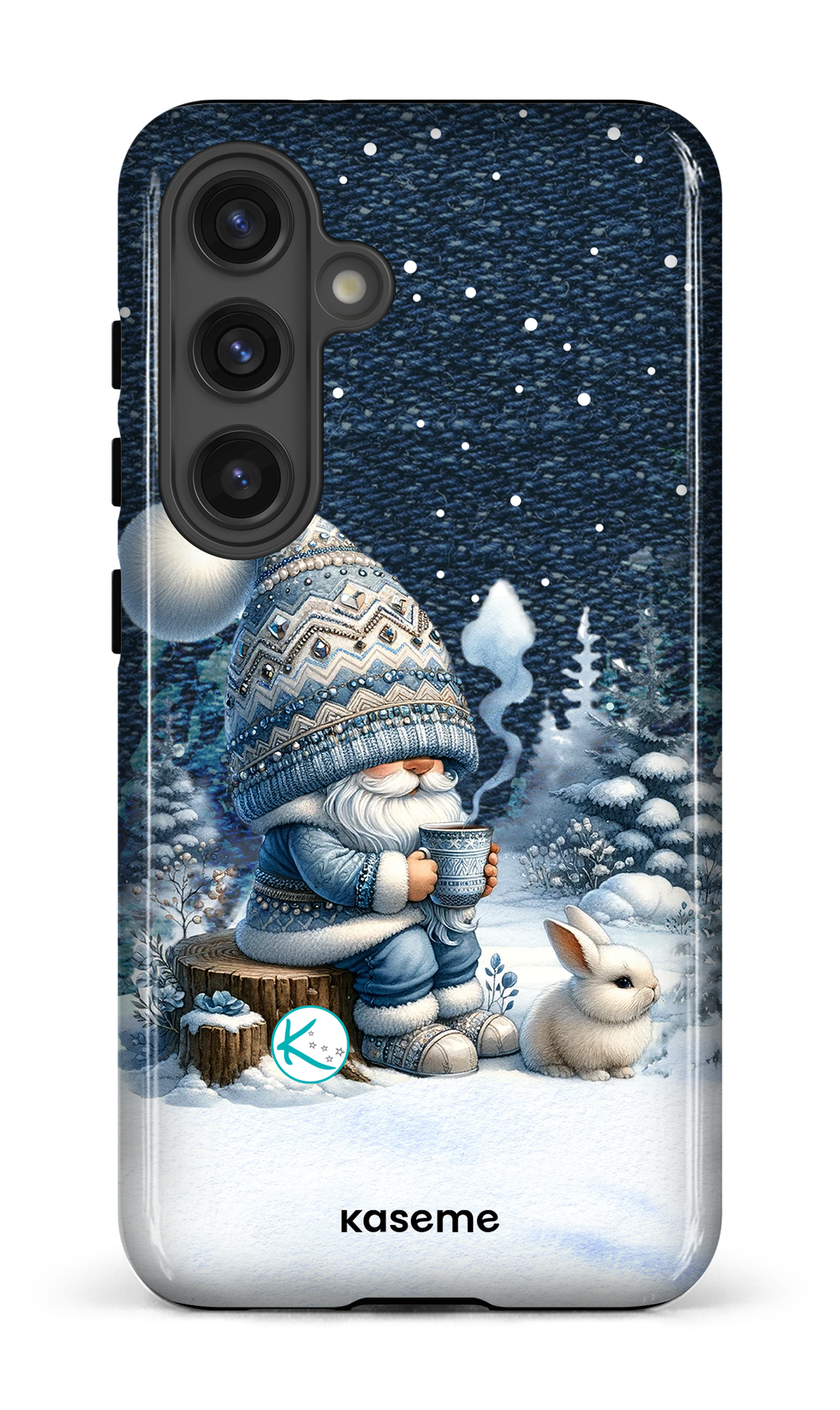 Étui à cellulaire - Gnome et son lapin